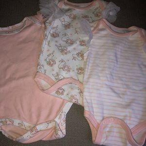 3-6m Baby Girl Onesies